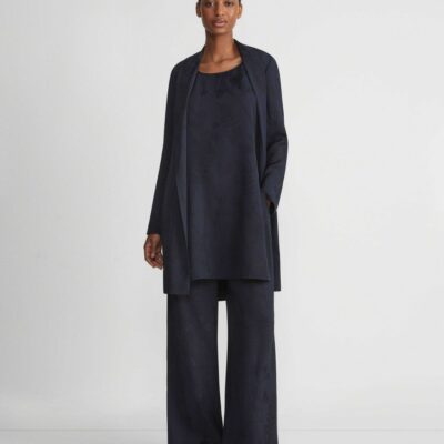 Lafayette 148 New York Blouses & Shirts | Flora Bloom Cloqu Jacquard Viscose Tunic Blouse Navy