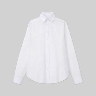 Lafayette 148 New York Blouses & Shirts | Organic Cotton Poplin High Collar Shirt Wild Bluet