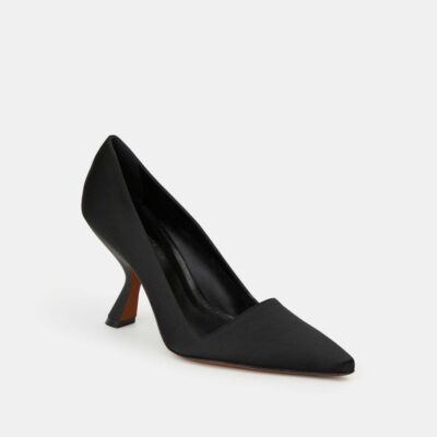 Lafayette 148 New York Heels | Satin High Heeled Pump Black