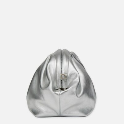 Lafayette 148 New York Clutches | Metallic Nappa Leather Pochette Silver