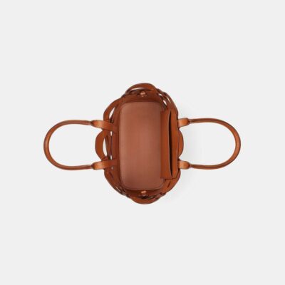 Lafayette 148 New York Crossbodies | Vachetta Leather 8 Knot Tote—Small Copper