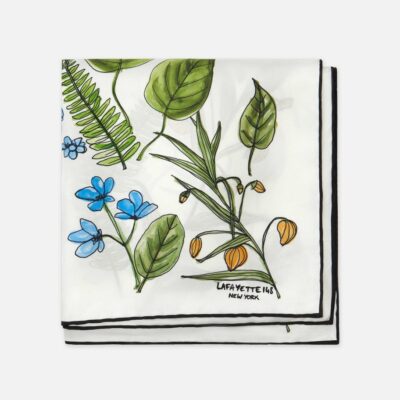 Lafayette 148 New York Wraps & Scarves | Gardens Of New York Print Silk Scarf White Multi