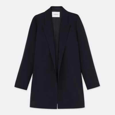 Lafayette 148 New York Jackets & Blazers | Responsible Finesse Crepe Peak Lapel Jacket Black