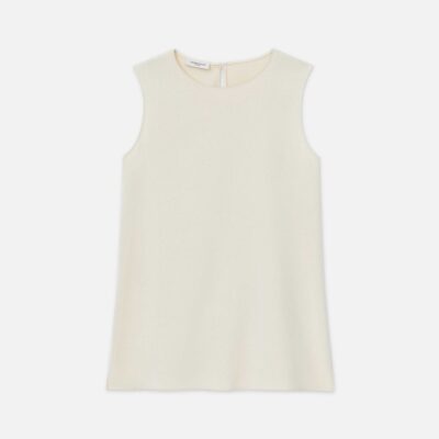 Lafayette 148 New York Blouses & Shirts | Silk Crepe De Chine Sleeveless Blouse Cloud