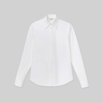 Lafayette 148 New York Blouses & Shirts | Stretch Cotton Slim Shirt White