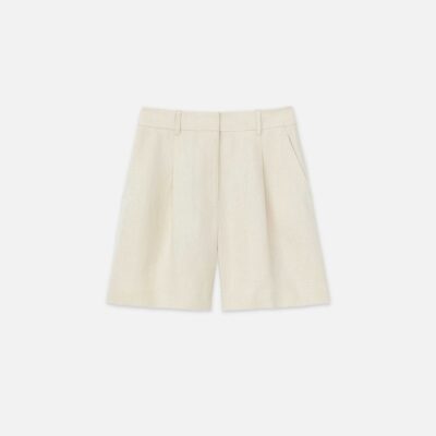 Lafayette 148 New York Pants & Shorts | Linen Jefferson Pleated Short Ink