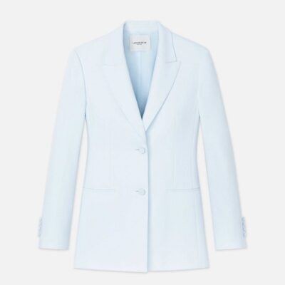 Lafayette 148 New York Jackets & Blazers | Finesse Crepe Fitted Blazer Seawater