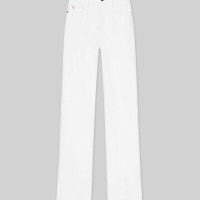 Lafayette 148 New York Pants & Shorts | L148 Denim Wyckoff Wide-Leg Jean White