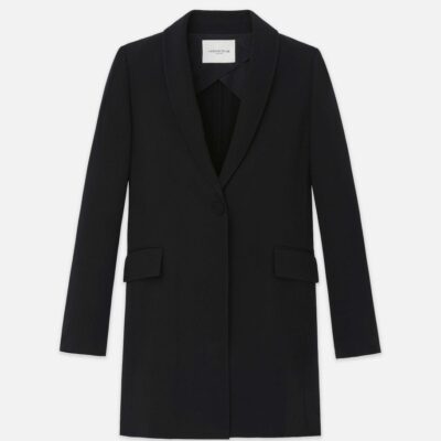 Lafayette 148 New York Jackets & Blazers | Responsible Finesse Crepe Shawl Collar Jacket Black