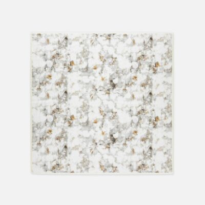 Lafayette 148 New York Wraps & Scarves | Eco Leaves Print Cotton-Silk Scarf Yellow Yarrow/Pebble