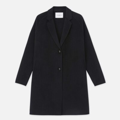 Lafayette 148 New York Coats & Outerwear | Cashmere Double Face Oversized Car Coat Black