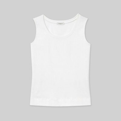 Lafayette 148 New York Tops & Tees | Cotton Rib Scoop Neck Tank Black