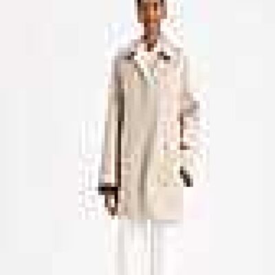 Lafayette 148 New York Jackets & Blazers | Cotton Double Face Reversible Car Coat Khaki/Cloud