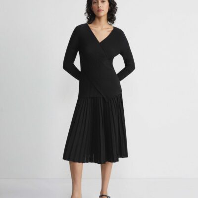 Lafayette 148 New York Skirts | Finespun Voile Pleat Stitch Skirt Black