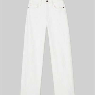 Lafayette 148 New York Pants & Shorts | L148 Denim Wyckoff Wide-Leg Cropped Jean Washed Plaster