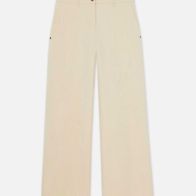 Lafayette 148 New York Pants & Shorts | Bi-Stretch Pima Cotton Fulton Cropped Pant Olive