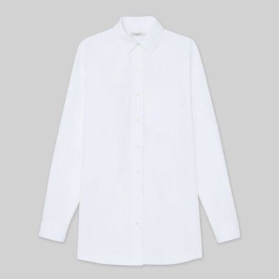 Lafayette 148 New York Blouses & Shirts | Organic Cotton Poplin Oversized Shirt Golden Medallion