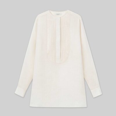 Lafayette 148 New York Blouses & Shirts | Sustainable Gemma Cloth Voile Pintuck Popover Blouse Pebble